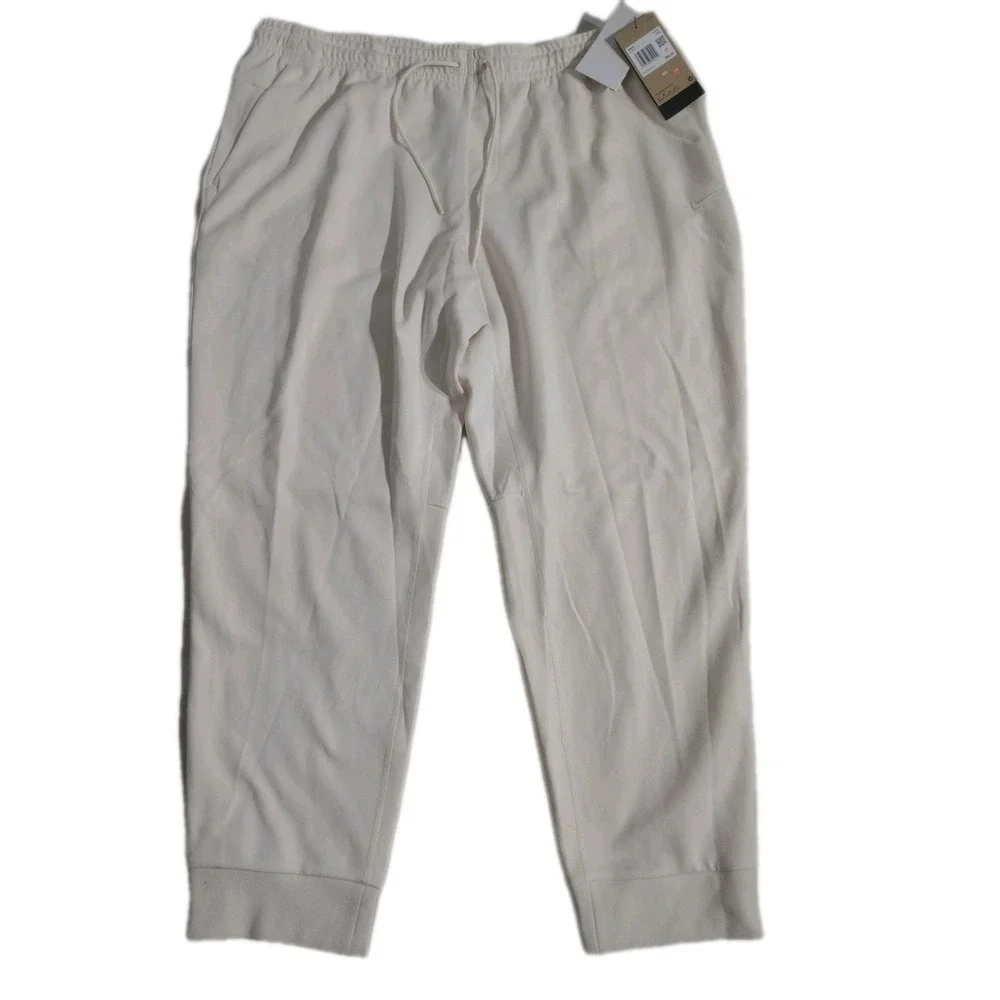 Nike Men's  Dri-FIT UV Primary‎ Fleece Joggers Sweatpants Ivory FZ0975-110 2XL